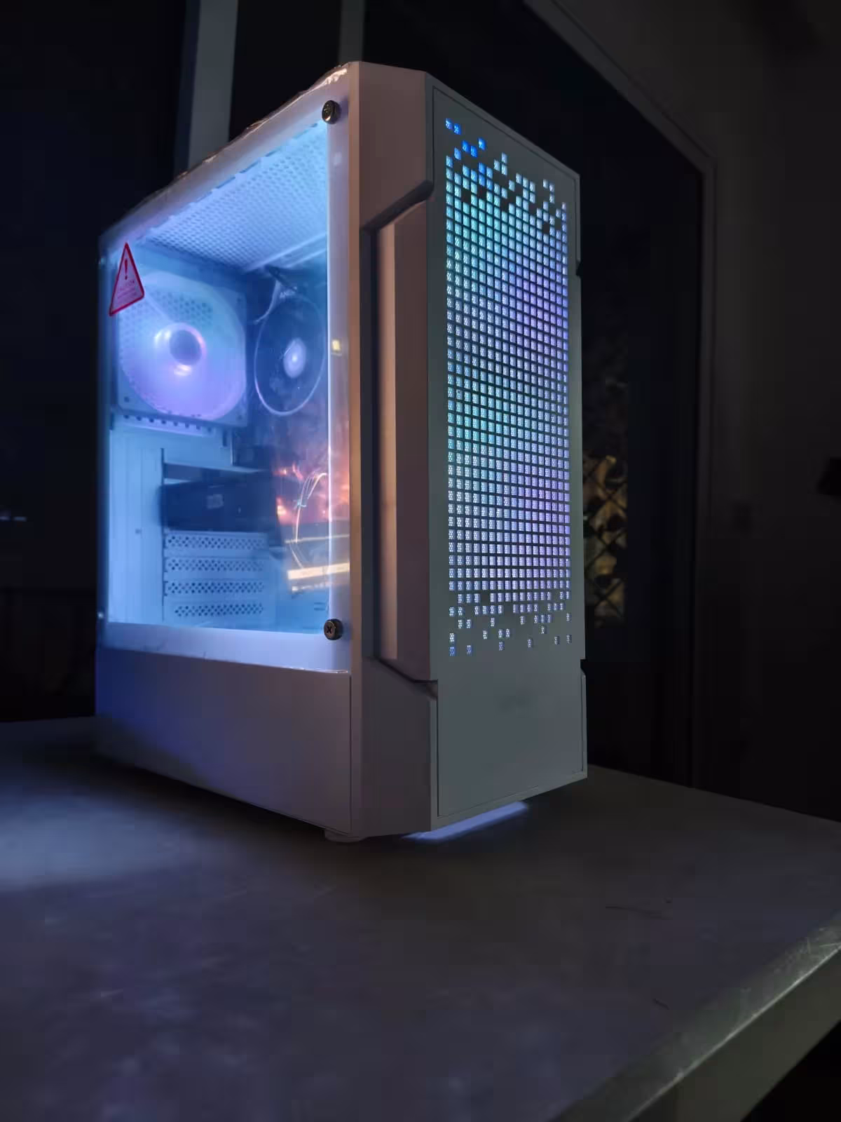 White Gaming Computer Case
