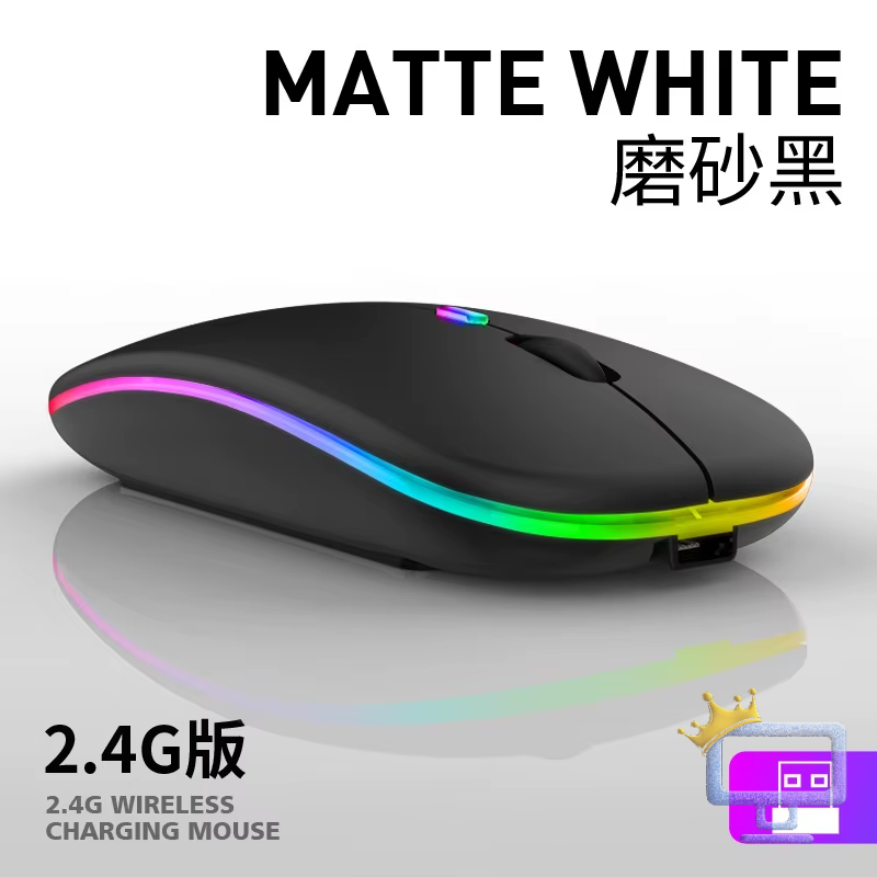T-WOLF X1 Dual Mode BT Wireless Mouse Portable LED 2.4G Mini Mouse
