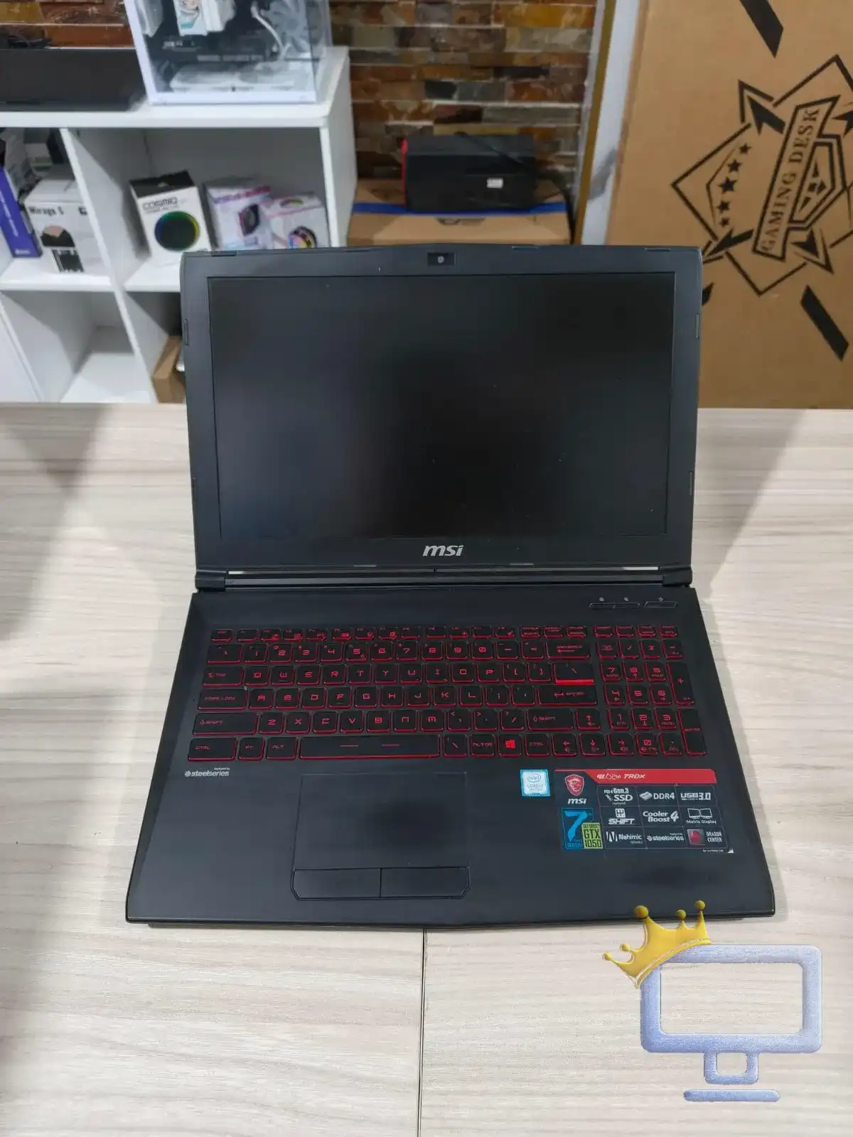 MSI GAMING LAPTOP I7 7700HQ 16GB RAM GTX 1050 4GB NVME 512 Screen 15.6" FHD }MSI GAMING LAPTOP I7 7700HQ 16GB RAM GTX 1050 4GB NVME 512 Screen 15.6" FHD|MSI GAMING LAPTOP I7 7700HQ 16GB RAM GTX 1050 4GB NVME 512 Screen 15.6" FHD | USED |