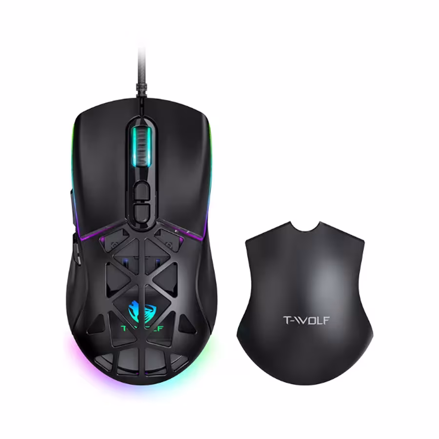 T-WOLF G520 RGB Wired Gaming Mouse